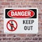 Signmission Keep Out Danger Sign, Plastic, 10in W x 7in L, 2PK OS-2PACK-DS-P-710-L-1399 - alternate 8